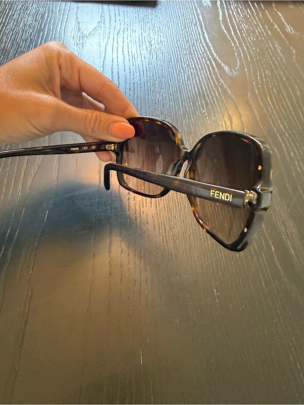 Fendi 5098 Women's Tortoiseshell Frame Sunglasses with Brown Gradient Lenses - Picture 4 of 5